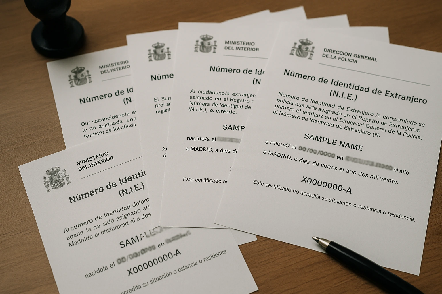 Spanish NIE number
